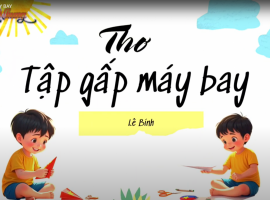 Thơ - Tập gấp máy bay